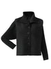 Short Jacket For Women Spring Casual Temperament Loose Large Lapel Single Breasted Pleated Coat 2DA8011