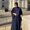 Turkey Dubai Muslim Winter Abaya Corduroy Women Closed Abaya Loose Daily Wear Muslim Long Winter Dress