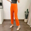 Straight Pleated Pants For Women High Elastic Waist Casual Loose Trousers Female Spring Clothing 2DA1022