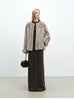 Autumn Winter Short Elegant Thick Warm Soft Brown Faux Mink Fur Coat Women Long Sleeve Modern Chic Fluffy Jacket