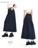 High Waist Denim Skirt Women Autumn Single Buttons Long Skirt Women Korean Style Casual Jeans Skirts Womens