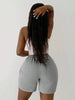 Women Sporty Activewear Draped Shorts Yoga Jogger Elastic Shorts