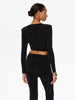 Hollow Out O Neck Long Sleeve Women Sets Casual Sheath Solid Streetwear Suits Female 2 Pieces(Tops+Pants) Slim