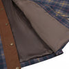 Women's Retro Long Sleeve Lapel Zipper Plaid Coat Female Commuting Versatile Stitching Contrast Color Jacket
