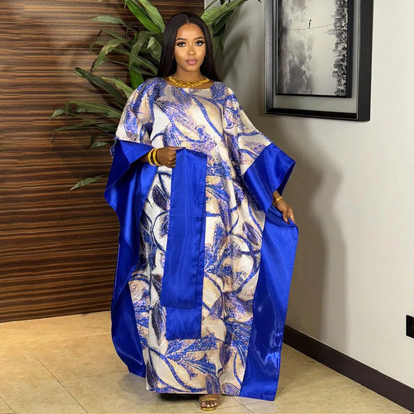 Plus Size African Dresses for Women Traditional Africa Clothing Dashiki Ankara Outfits Gown Abayas Muslim Kaftan Maxi Long Dress