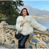 Faux Fur Coat Women Loose Lapel Full Sleeve Fluffy Short Overcoat Autumn Winter Street Lady Furry Warm Overcoat