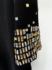High Street Designer Vestido Women's Formal Half Sleeve Rhinestone Diamonds Beaded Midi Dress