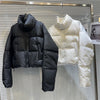 Winter Clothing Parkas Women's Outwear Short Coats Korean Rhinestone Coat Ladies Thickened Warm Cotton Puffer Jackets