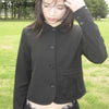Japanese Style Blazer De Mujer Spring Autumn Solid Vintage Simple Outwears Sweet Elegant Vestes Femmes