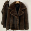 Mueyeruho Winter Women Faux Fur Jacket Coat Solid Khaki Long Sleeve Thick Warm Overcoat Outwear Fluffy Coat For Women