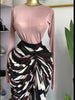 Women Tie Dye Striped Patchwork Stacked Ruched Bodycon Midi Maxi Long Dress Fall Winter Education Vacation Prom Dresses