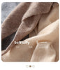 Cozy Solid Color Turtleneck Poncho Soft Loose Fit Cashmere Pullover Thin Warm Bat Sleeve Pullover for Women