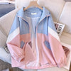 Ladies Long Sleeves Sports Workwear Coat Feminine Thin Stormtrooper Jacket Spring Autumn Women Hooded Zipper Outwear