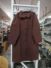 Office Lady Trench Coat Solid Color Lapel Long Sleeves Single Breasted Loose Windbreaker Spring Autumn 2DA8844