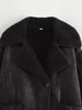 Winter Women's Black Faux Leather Jacket Warm Streetwear Outwear Solid Elegant Warmth PU Coat for Ladies Jackets Coat Tops