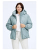 Women's Jacket Winter Plus Size Bio Down Jackets Hooded Quilted Cotton Coat Women Parka Female Clothing Split Hem