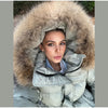 Quilted Round Neck Solid Puffer Coat Zip-Up Oversized Winter Women Padded Jacket Versatile Casual Lady Cotton-Padded Coat