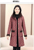 Winter Coat Vintage Velvet And Thickening Single breasted Cotton Coat for Women Fit Cotton Clip Warm Long Parka Plaid Coat