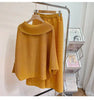 2 Pieces Sets For Women Beading Loose Shirts With Wide Leg Pants Female Elegant Clothing Spring Autumn 2DB2230