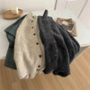 Autumn Winter Women Korean Vintage Cardigan Knitted Sweater Coat Turtleneck Long Sleeve Knitwear Female Clothes Sweater Jacket