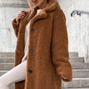 Autumn Long Winter Coat Woman Flannel Coat Women Warm Ladies Fur Teddy Jacket Female Plush Teddy Coat Oversize Outwear