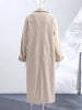 Double-side Long Trench Coats Women's Loose Full Sleeves Single-breasted Pockets Lapel Coats Ladies Spring Outwear