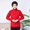 Middle Age Mom Thickening Cardigan Jacket Ladies Coral Fleece Shake Grain Fleece Sweatshirt Winter Female Large Size 5XL Outwear