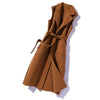 Western Style Woolen Vest Mid-length Vest Waistcoat Autumn Winter Small Korean Version Loose Spring Autumn Coat Women W
