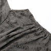 Chic Streetwear Outfit Mall Gothic Sleevelees Hooded Dress Punk Grunge Holes Hem Split Dresses for Women with One Cuff