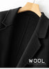 Women's Coat Pure Wool Plaids and Tweedst Camel Women's Coat Elegant Trench Coat