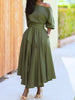 Women's S-2XL Size Slanted Shoulder Collar Tie Waist Style Solid Color Dress Leopard print maxi dresses for women