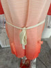 Contrast Color Pleated Dress For Women Open Stitch Belt Midi Elegant Dresses Ladies Party Clothing Spring 2R7326