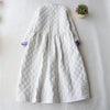 Oversized Quilted Cotton Jacket Women - Long Thin Casual Coat, Loose Fit Solid Color Full Sleeve, Versatile Commuting Wear Z367