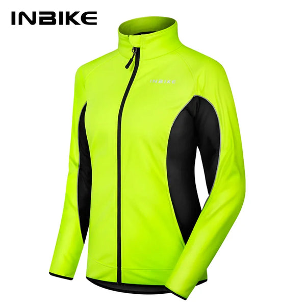 Winter Women Cycling Jackets Thermal Fleece Biking Clothes Bicycle Road Bike Windbreaker Mtb Reflective Jacket for Women