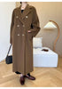 101801 Women Coat Winter Women's Jacket 10% Cashmere 90% Wool Classic Camel Wool Coat