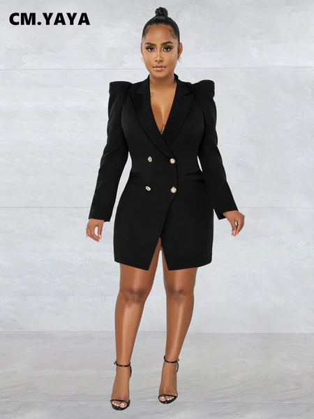 Elegant Women Blazer Women Autumn Winter Streetwear Robe Femme Blazer Style Bodycon Midi Dress Female Clothing