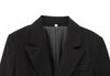 Women Blazer Elegant Turn-Down Collar Long Sleeves Suit Jacket Single Breasted Office Ladies Blazers Coats