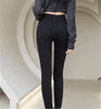 Button Fly Jeans High Waist Front for Women Tummy Control Stretch Denim Black Petite XS - 4XL Dress Pants With Pocket
