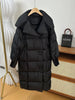 Women White Duck Down Long Jacket Autumn Winter Warm Casual Over Size Loose Outwear Soft Comfortable Coat