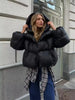 Winter Warm Puffer Jackets Women's Loose Parkas Coat Hooded Bread Jacket Outwear Cotton-padded Solid Quilted Jacket