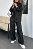Women's Clothing European and American Blazer Casual Trousers Two Pieces Set