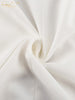 Sexy Slim White Women's Dress V-Neck Long Sleeve Ankle Length Dresses Elegant Classic Slit Female Dress