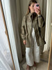 Autumn Winter Pu Leather Jacket For Women Solid Full Sleeve Elastic Adjustable Waist Coat Lady Casual Outwears
