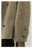 Korean Women Double-sided Belt Woolen Coat Loose Overcoat Solid Ladies Outerwear Girl Jackets Autumn Winter