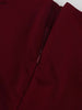 Wine Red Two Piece Set For Women Elegant Long Sleeve Single Breasted Blazers And Slim Simple Mini Skirts Sets