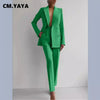 Elegant Blazer Suit and Wide Leg Pants Two 2 Piece Sets Outfits Women Classic OL Work Street Outfit Tracksuit