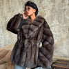 Women's Elegant Fake Fur Jacket Winter Sleeve Bell Lapel Long Sleeve Coat Daily High Street Lady Outwear