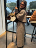 Elegant Cloak Double Breasted Long Coats Women Retro Lapel Double Side Loose Coat Female Autumn Winter Lady Outwear
