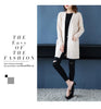 Knitted Shirt Casual Long Sleeve Loose Medium Length Outwear Sweater Coat Women Autumn Knitwears Cardigan Mujer