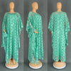 Elegant African Dresses for Women Traditional Dashiki Lace Boubou Plus Size Wedding Party Gown Muslim Kaftan Maxi Dress